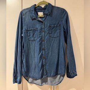 Caslon/Nordstrom Tencel Denim Button-Up